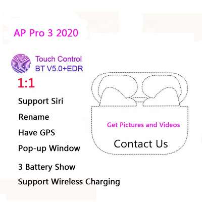 2020 New A3 Air Pro 3 TWS 1:1 Clone Airpodering Noise Cancelling Earphones ANC Earbuds Pods For All Smart Mobile Phones